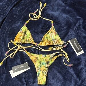 Tiger Mist Vibrant Yellow and Green Bikini